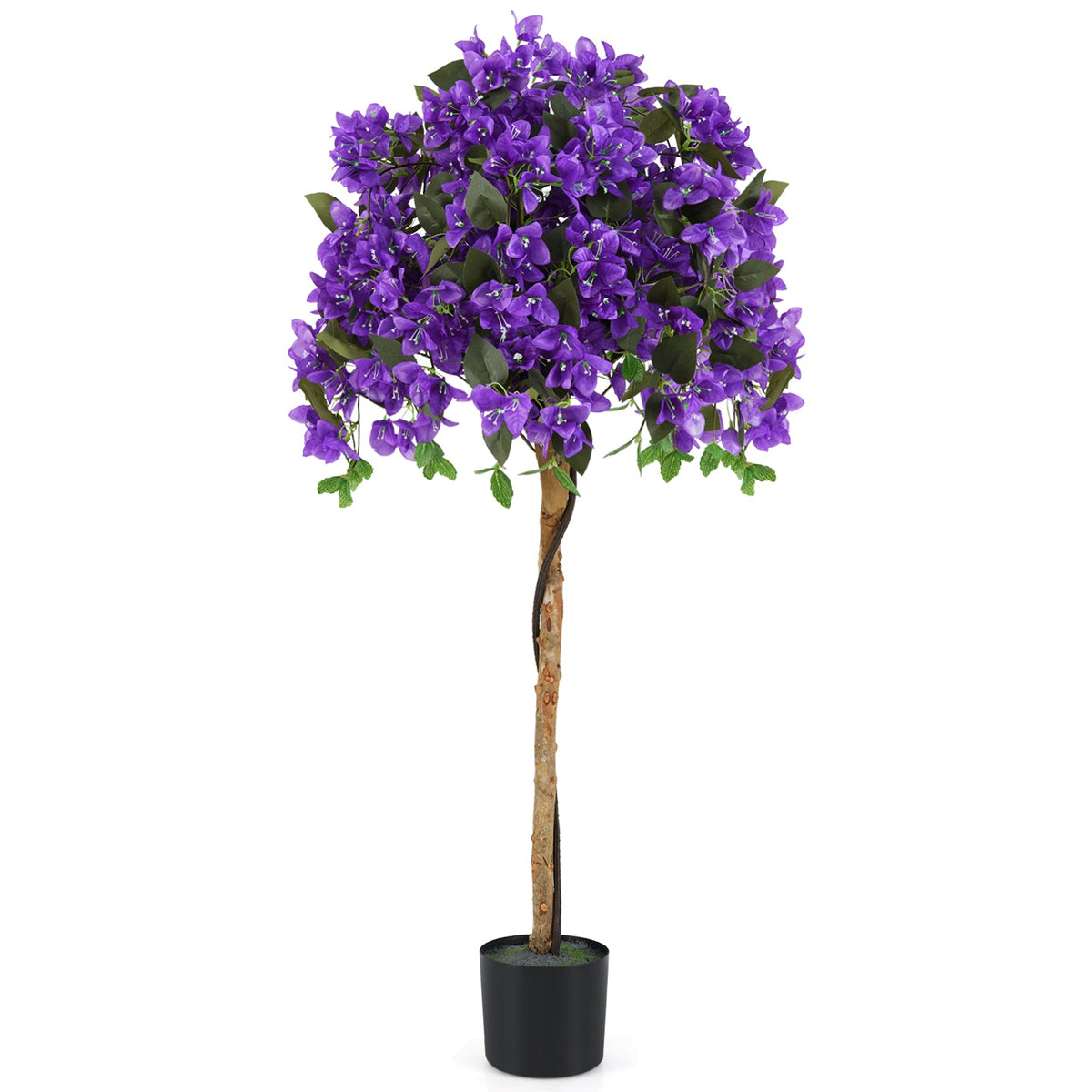 Faux Azalea Tree, 4.5 FT – Cement Pot