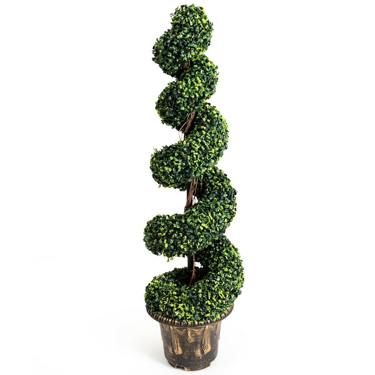 Faux Boxwood Spiral Trees, 4 FT – Set of 2
