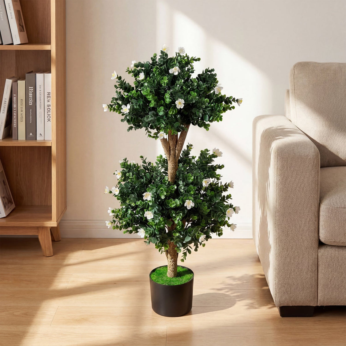 Faux Boxwood Topiary Trees, 36" – Set of 2