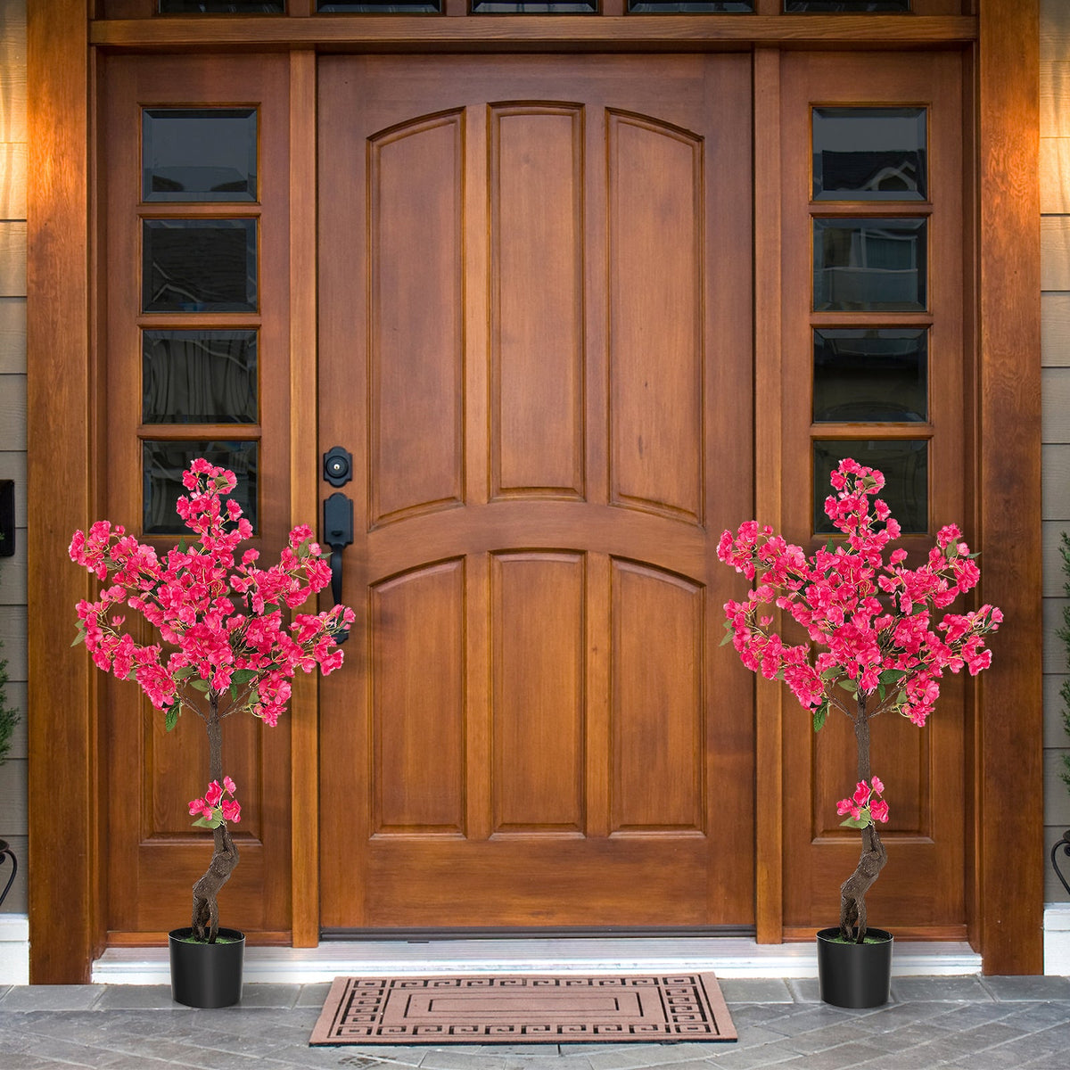 Faux Plum Blossom Trees, 41" – Set of 2