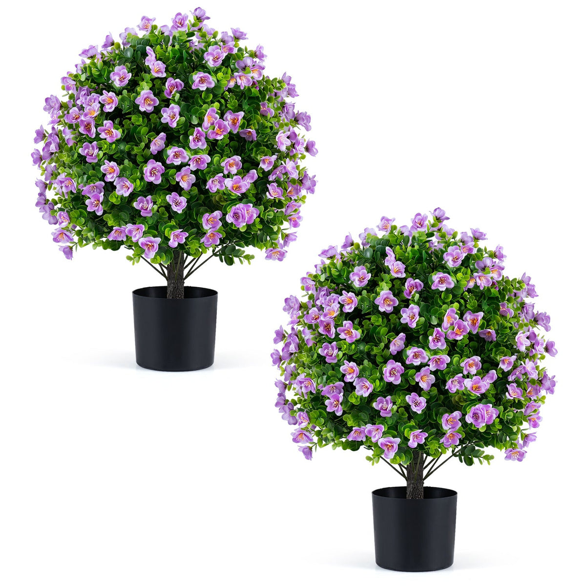 Faux Eucalyptus Topiary Trees – Set of 2