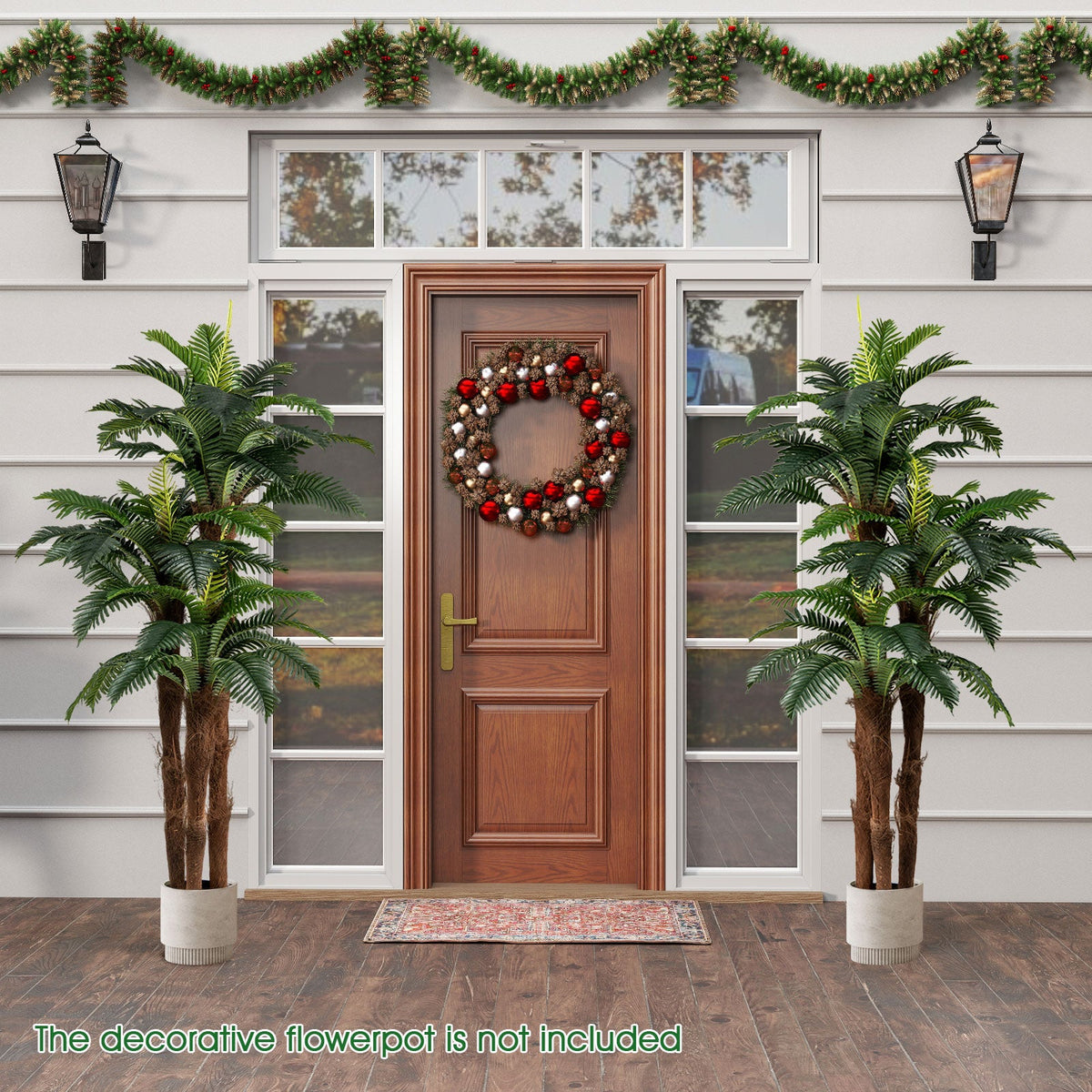 Faux Palm Trees, 6.3 FT – Set of 2