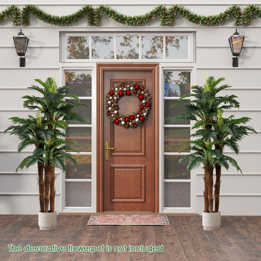 Faux Palm Trees, 6.3 FT – Set of 2