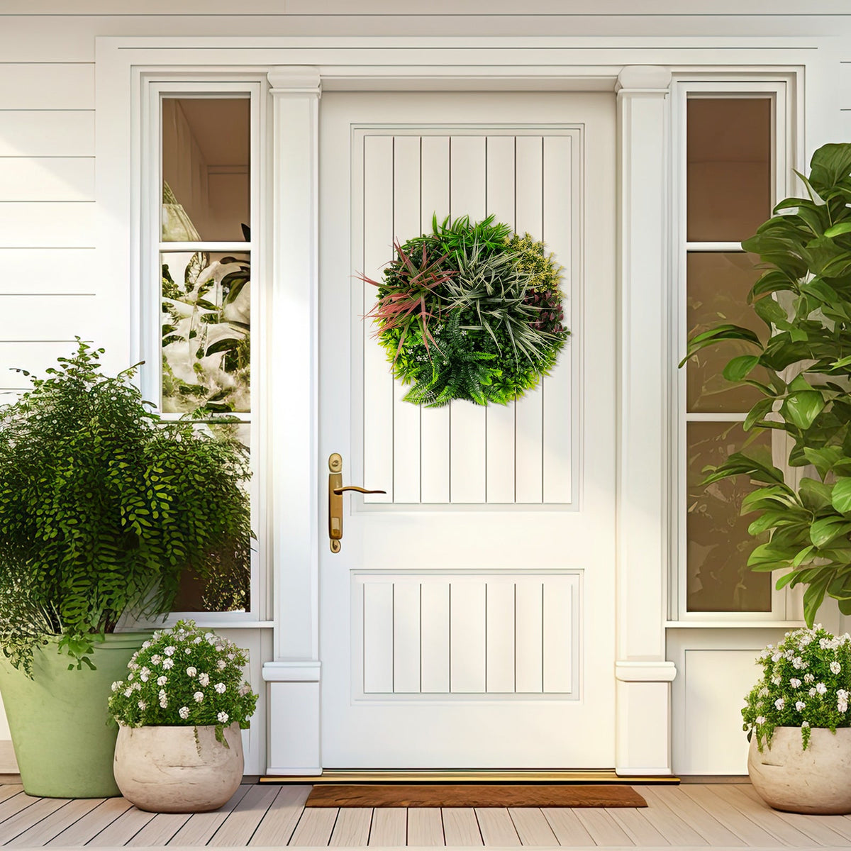 Faux Foliage Wall Art – Set of 2