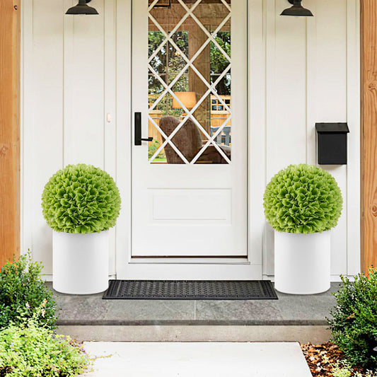 Faux Boxwood Topiary Balls – Set of 2