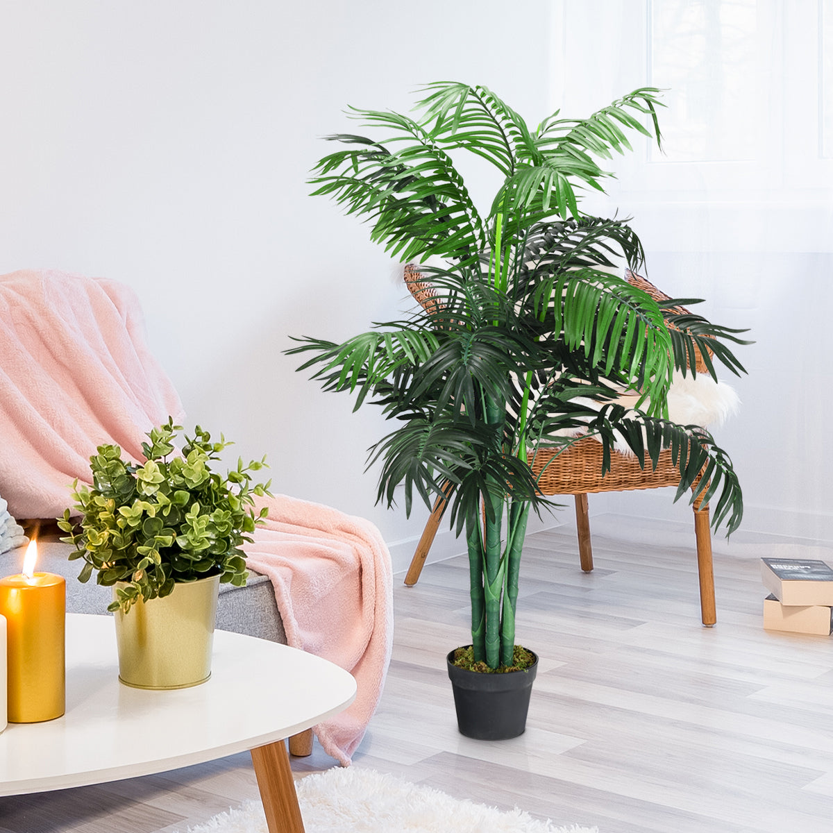Faux Areca Palm Tree, 3.5 FT