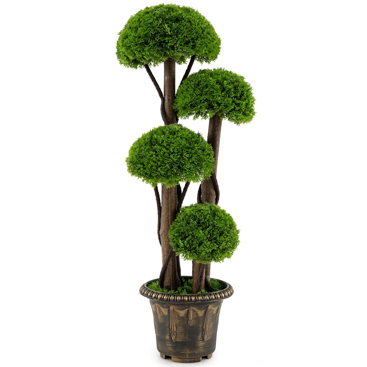 Faux Cypress Topiary Tree, 3 FT