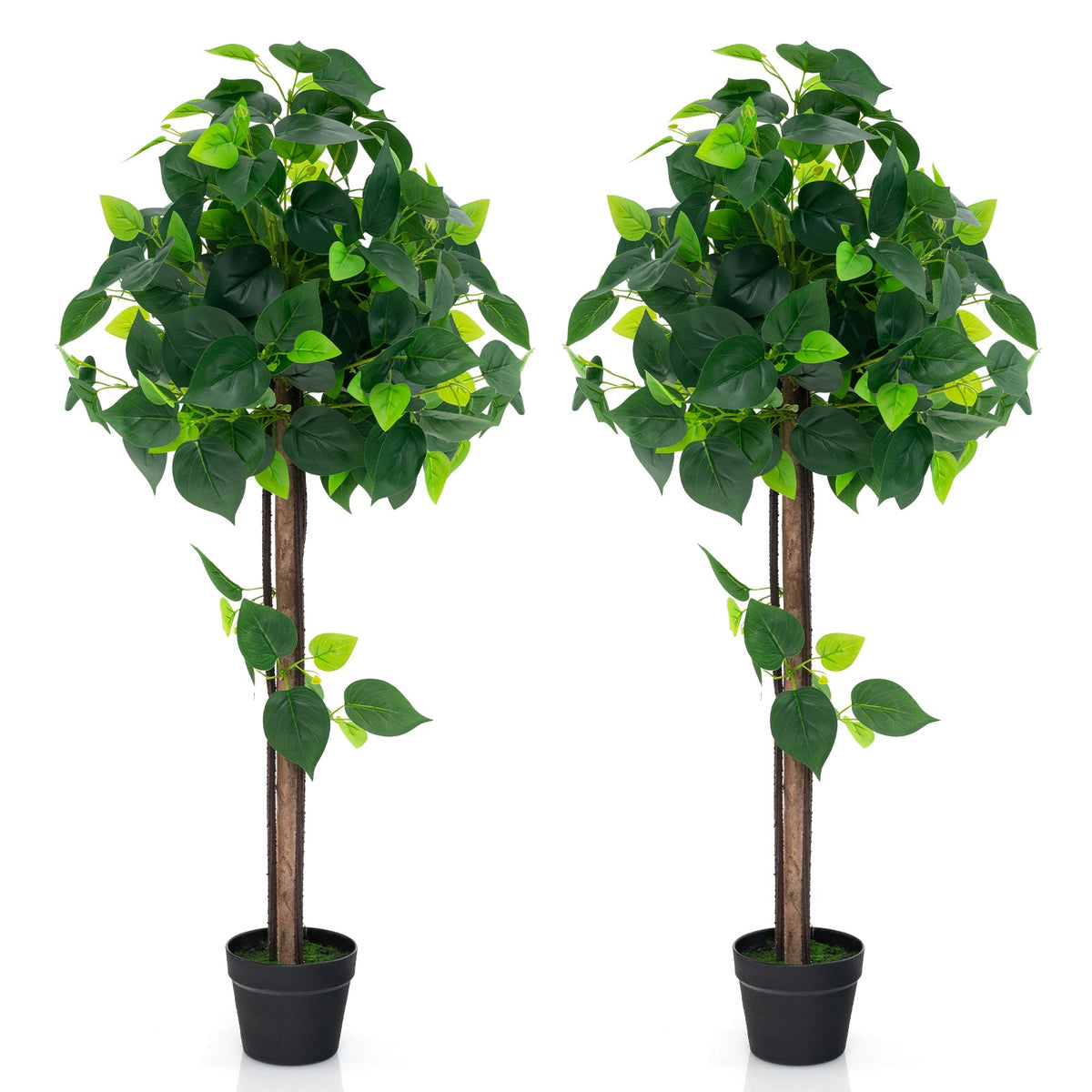 Faux Hydrangea Tree, 45" – Real Wood Trunk