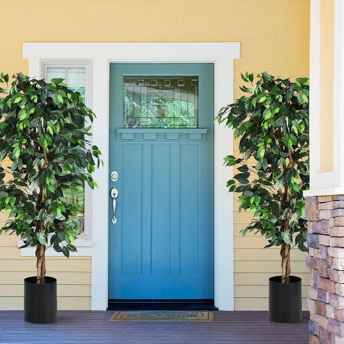Faux Ficus Tree, 6 FT
