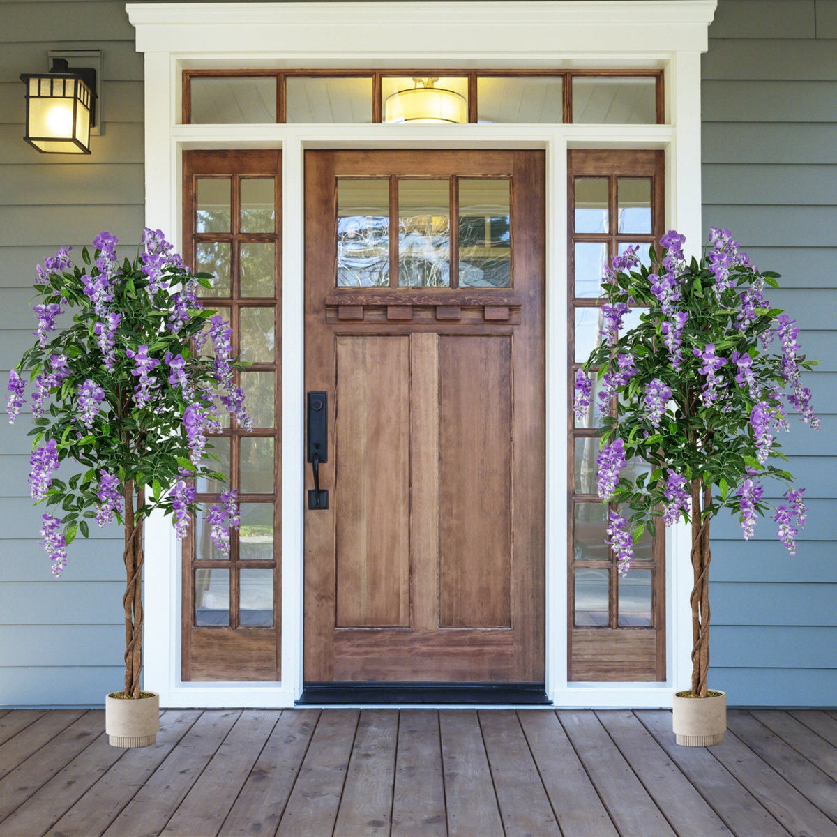 Faux Wisteria Trees, 5.5 FT – Set of 2