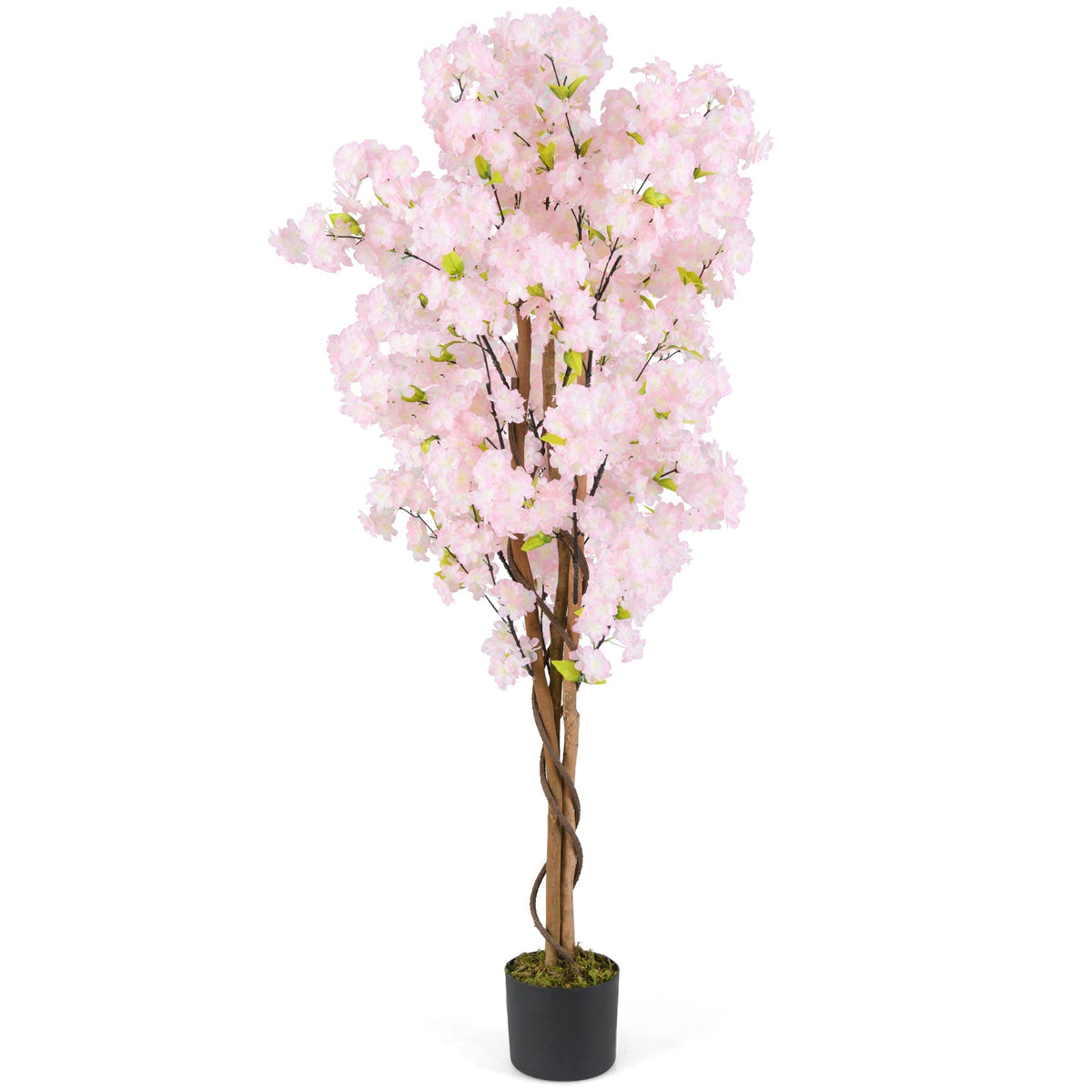 Faux Cherry Blossom Tree, 5 FT – Pink Blooms