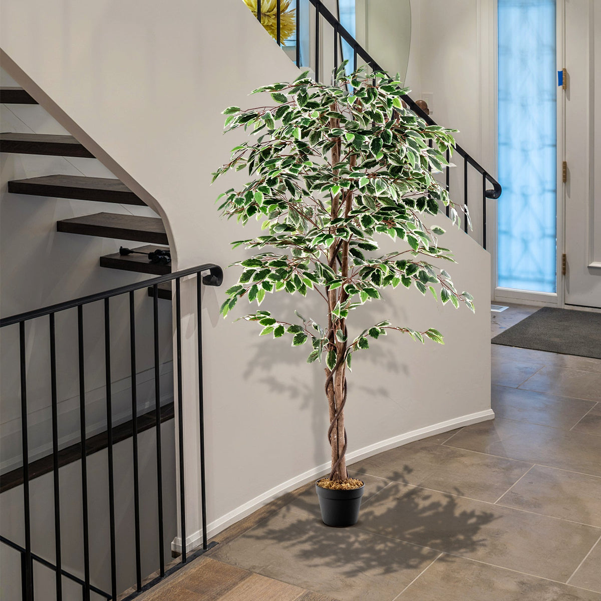 Faux Ficus Tree, 63" – Nursery Pot with Dried Moss