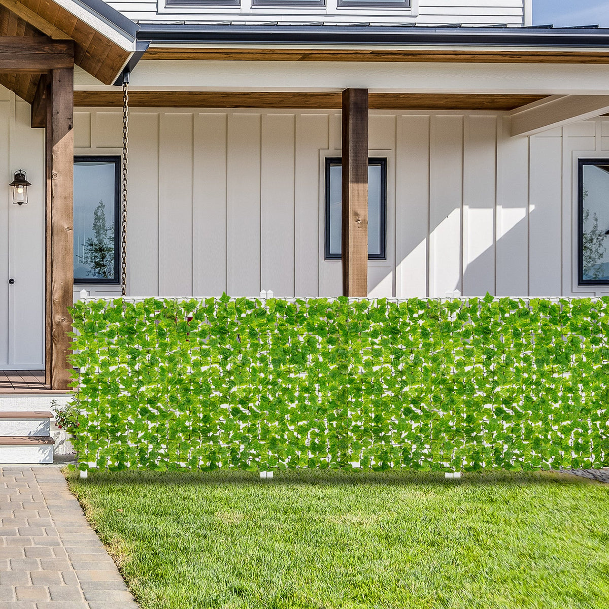 Faux Ivy Privacy Fence, 120" x 40" – Artificial Greenery