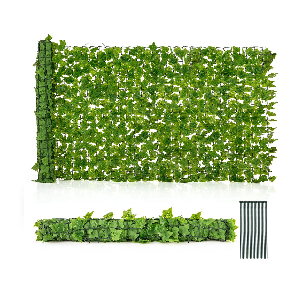 Faux Ivy Privacy Fence, 120" x 40" – Artificial Greenery