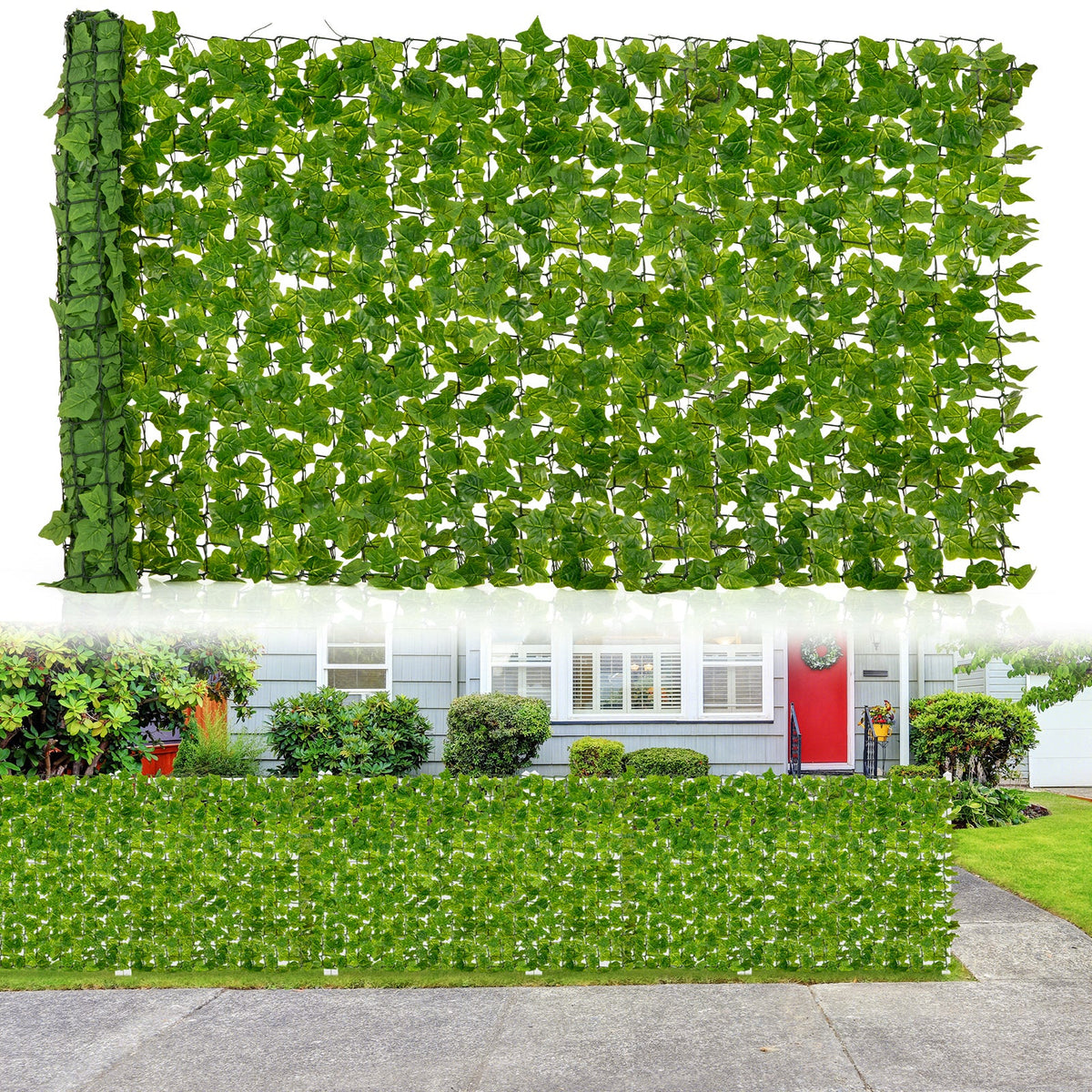 Faux Ivy Privacy Fence, 120" x 40" – Artificial Greenery