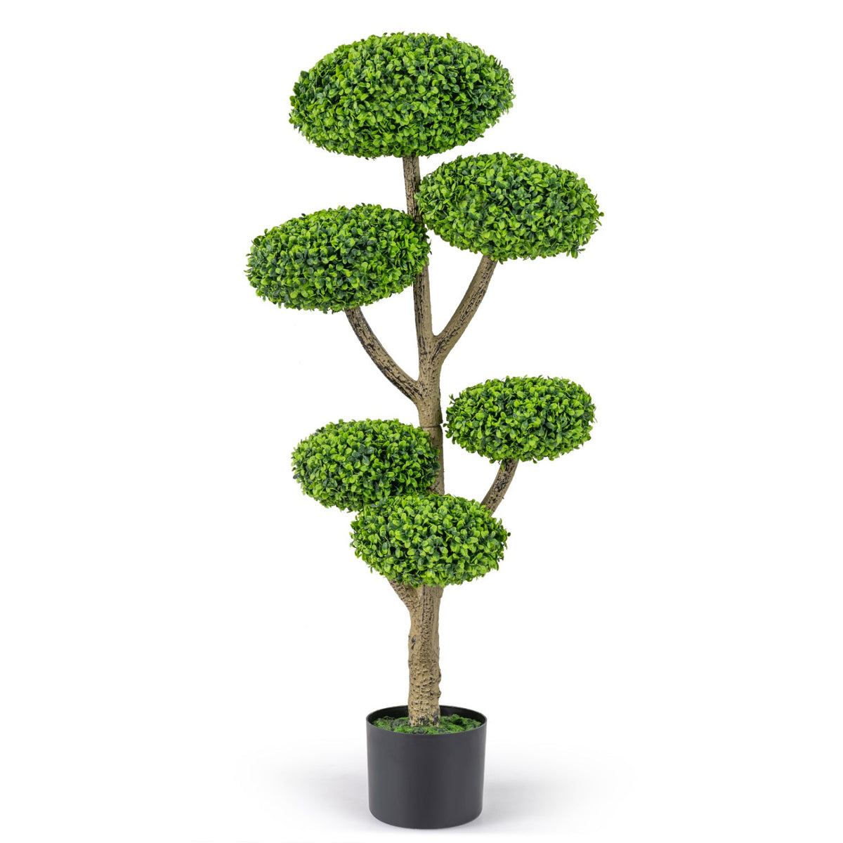 Faux 6-Ball Topiary Tree, 45"