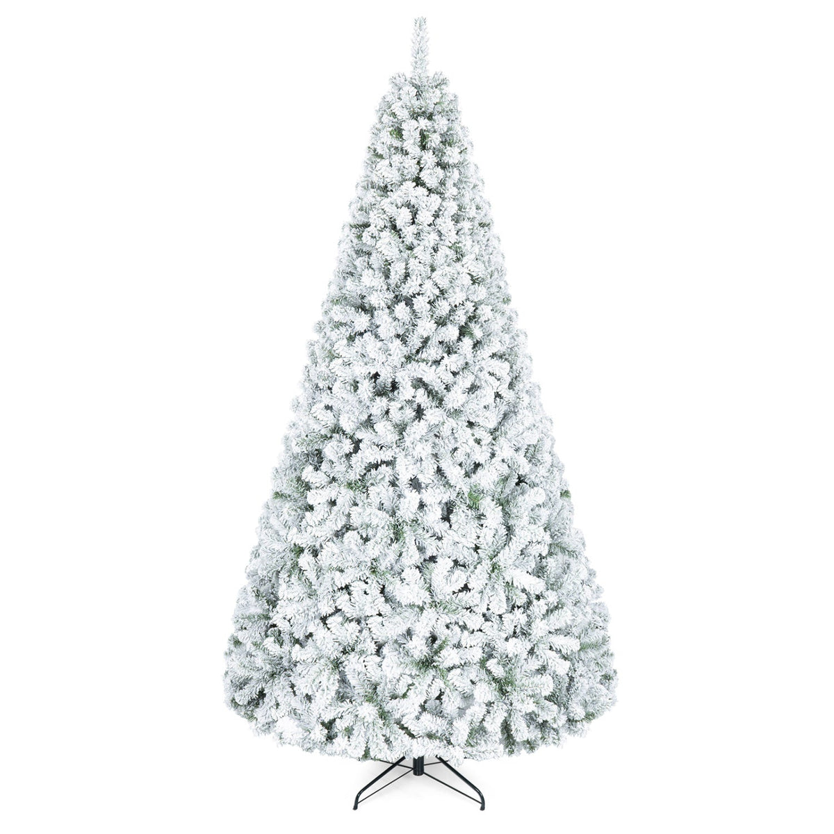 Snow-Flocked Christmas Tree, 9 FT