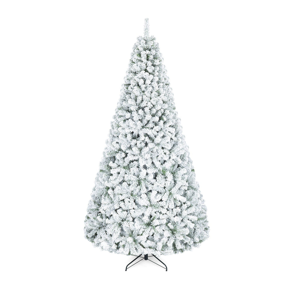 Snow-Flocked Christmas Tree, 9 FT