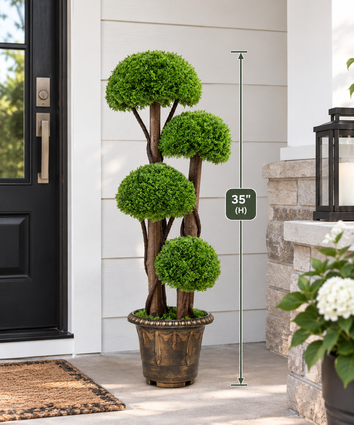 Faux Cypress Topiary Tree, 3 FT