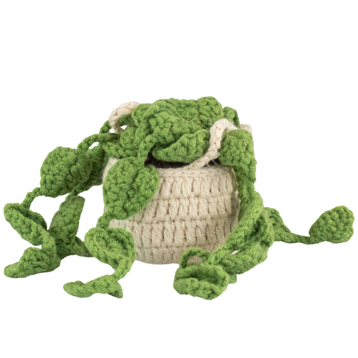 Plant Crochet Hanging Basket Car Accessory