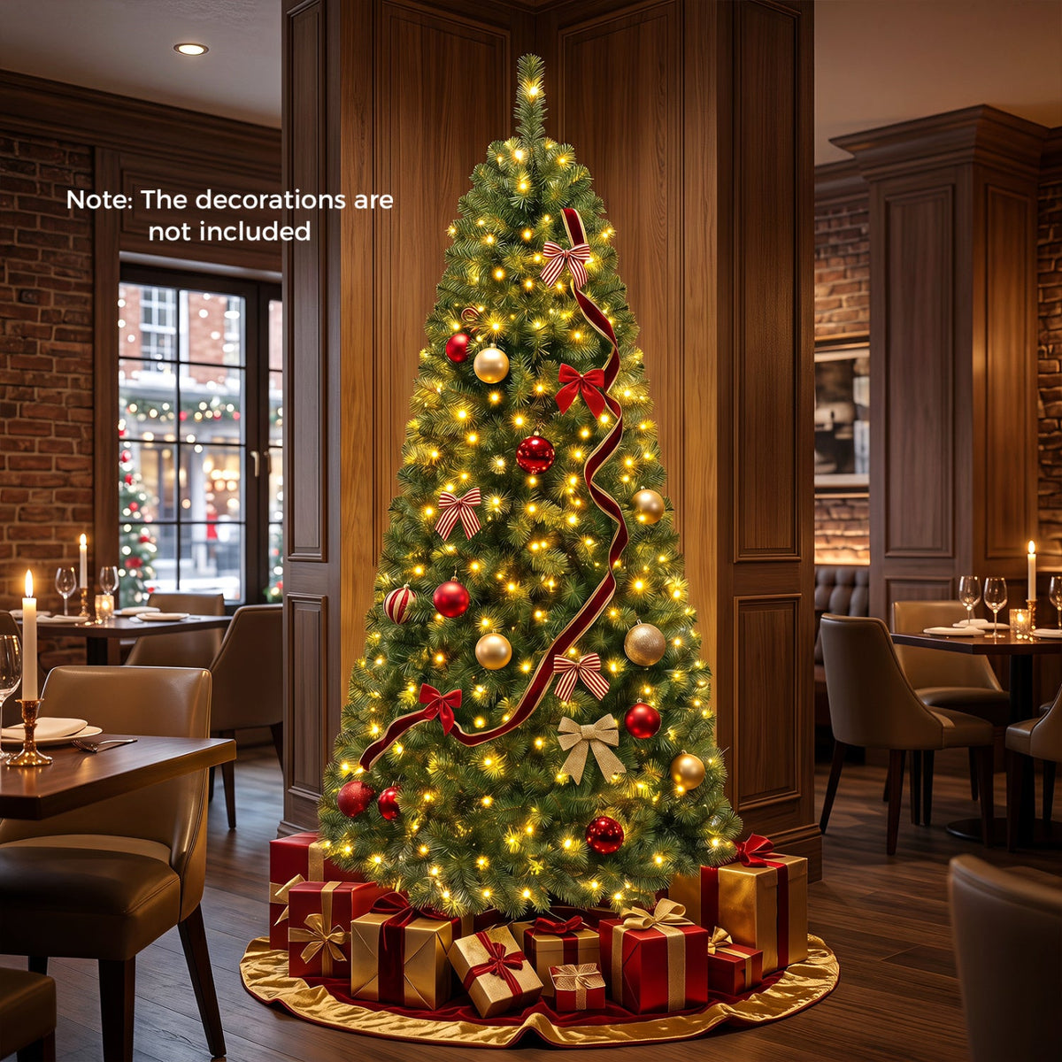 Pre-Lit Artificial Christmas Tree, 6–8 FT – Remote Control