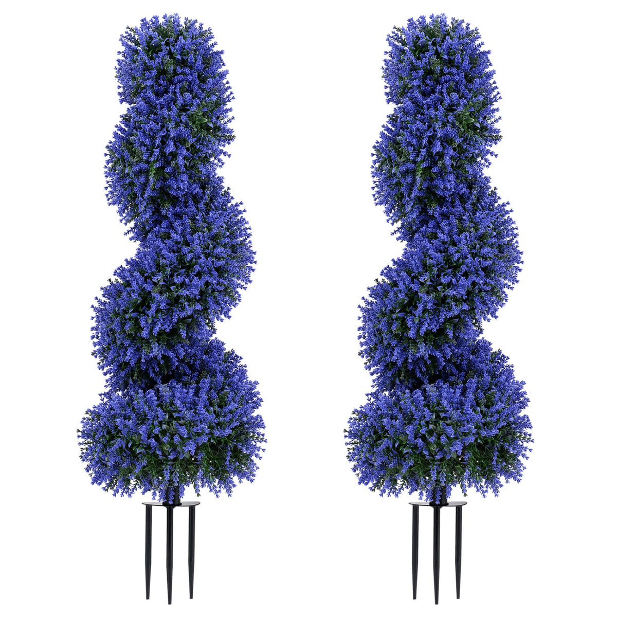 Faux Spiral Topiary Trees, 36" – Set of 2