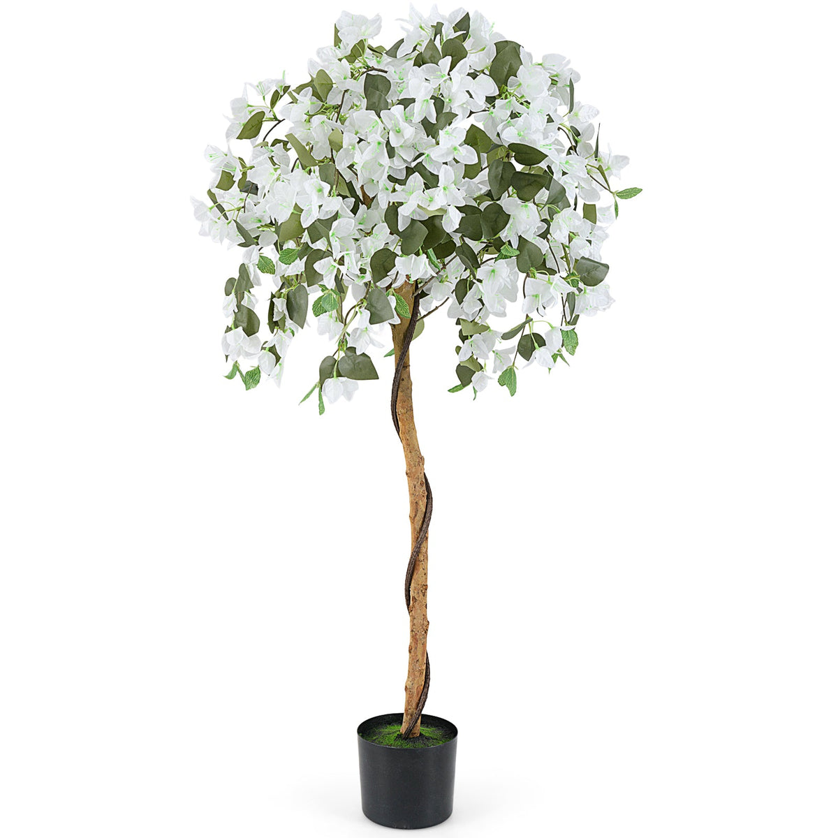 Faux Azalea Tree, 4.5 FT – Cement Pot