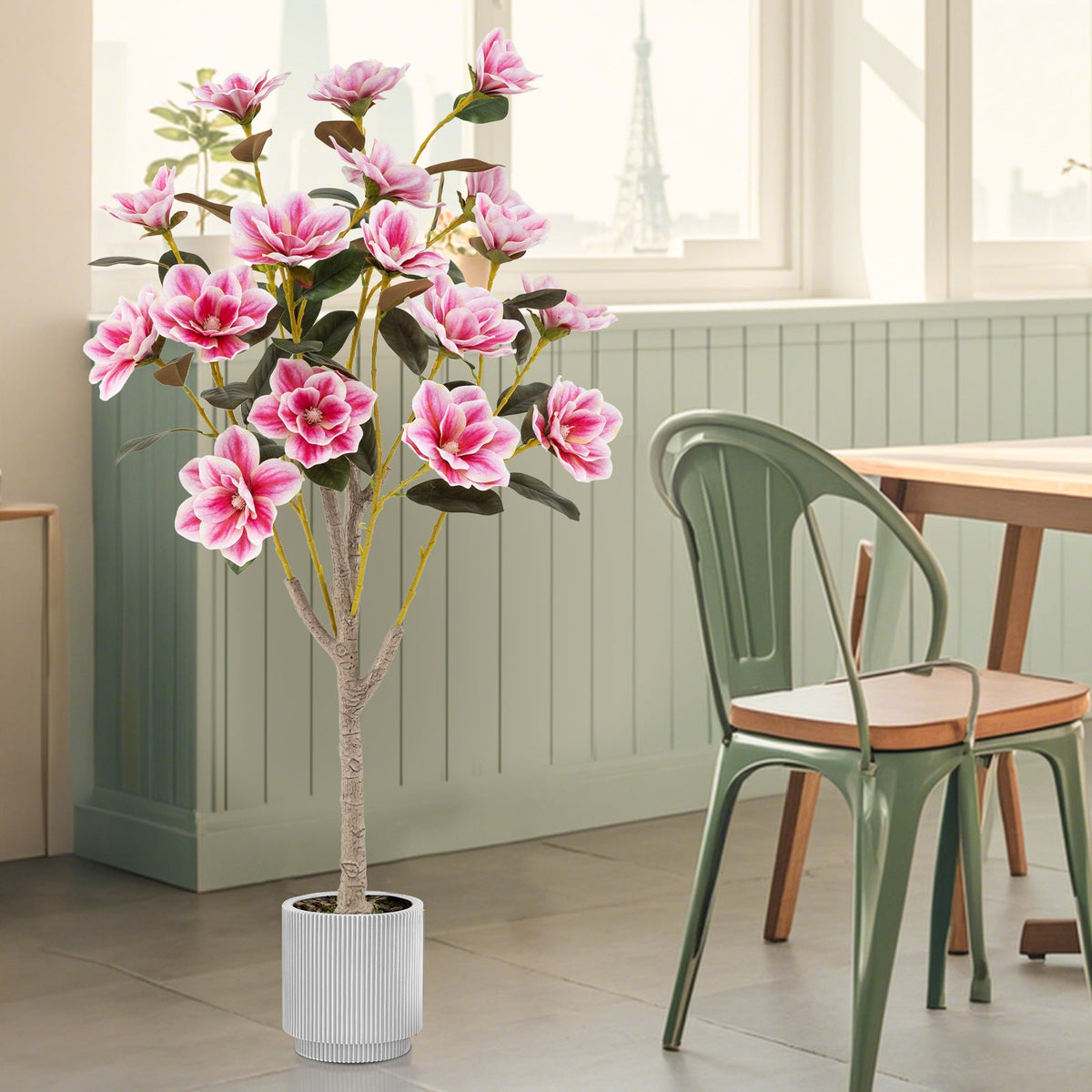 Faux Wedding Flower Plant – Pink Blooms