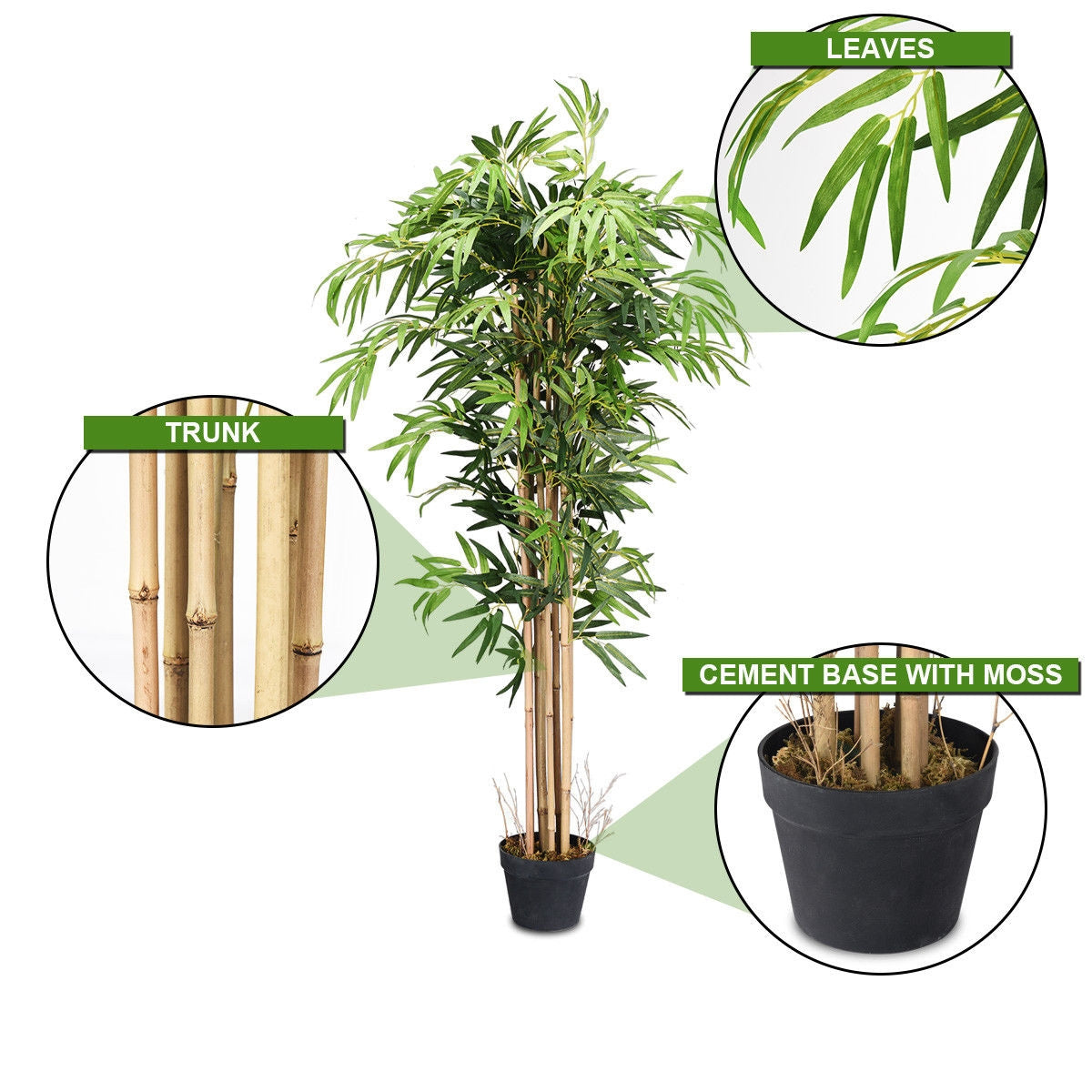 Faux Bamboo Tree, 5 FT