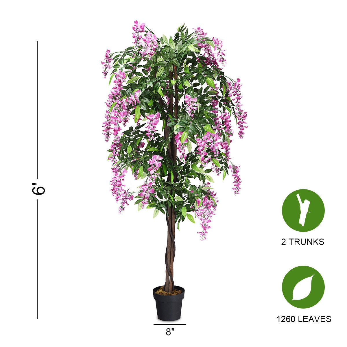 Faux Wisteria Tree, 6 FT