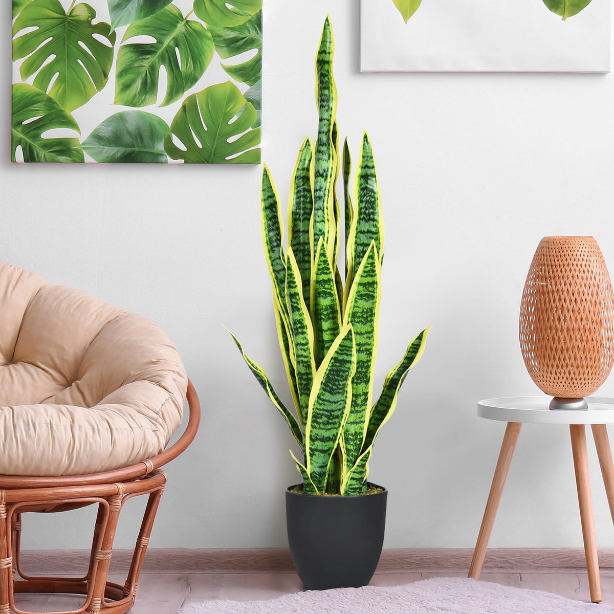 Faux Snake Plant, 35.5" – Potted