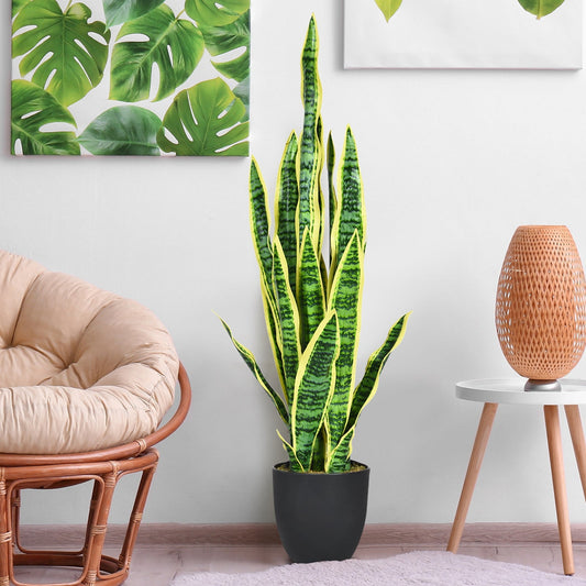 Faux Snake Plant, 35.5" – Potted