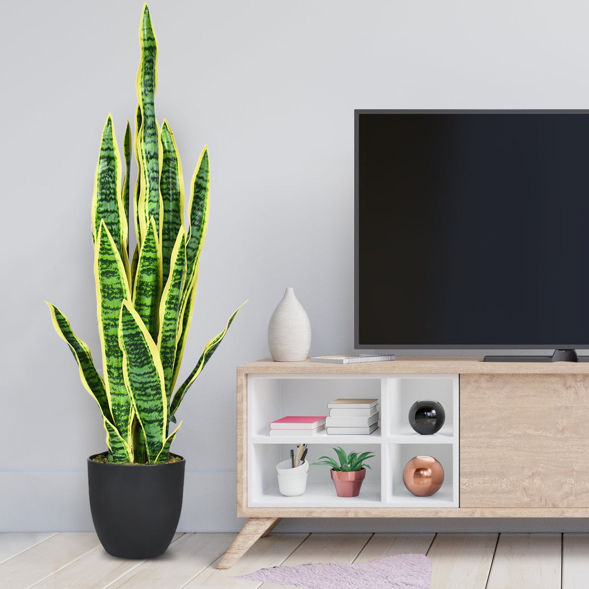 Faux Snake Plant, 35.5" – Potted