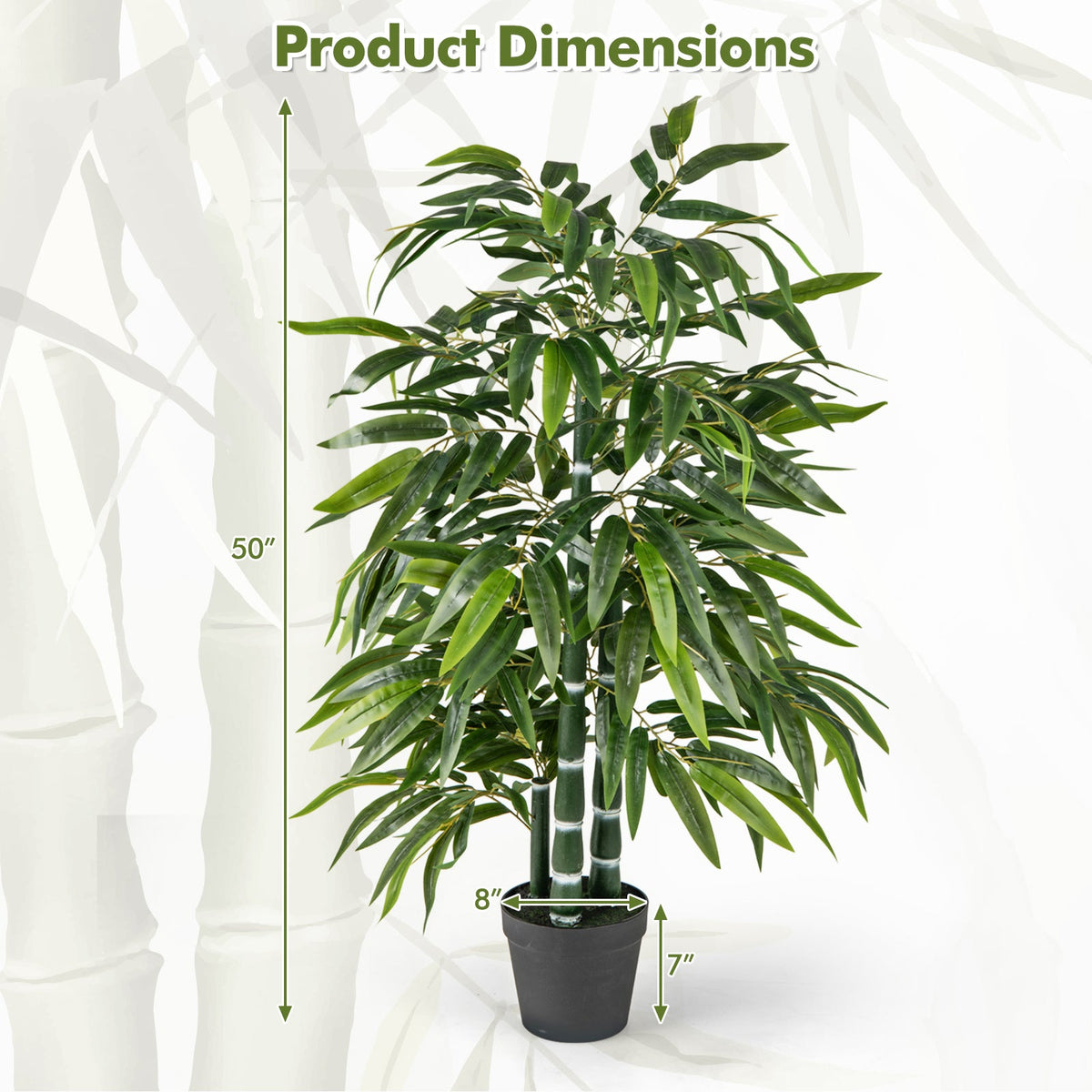 Faux Bamboo Trees – Set of 2