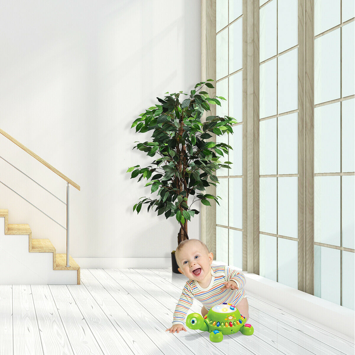 Faux Ficus Tree, 4 FT