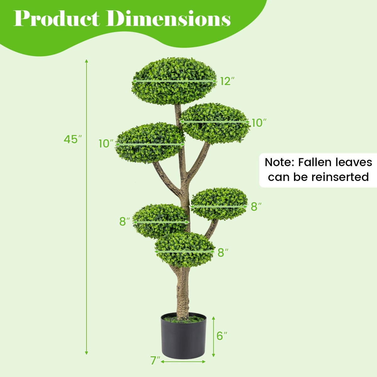 Faux 6-Ball Topiary Trees – Set of 2